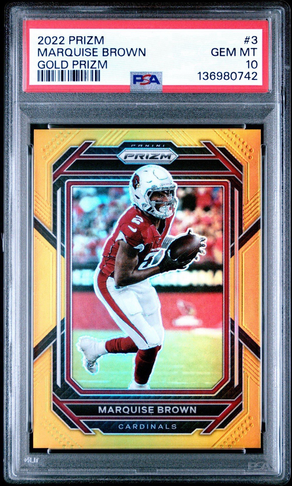2022 Panini Prizm Marquise Hollywood Brown Gold #/10 #3 Chiefs PSA 10 Gem Mint