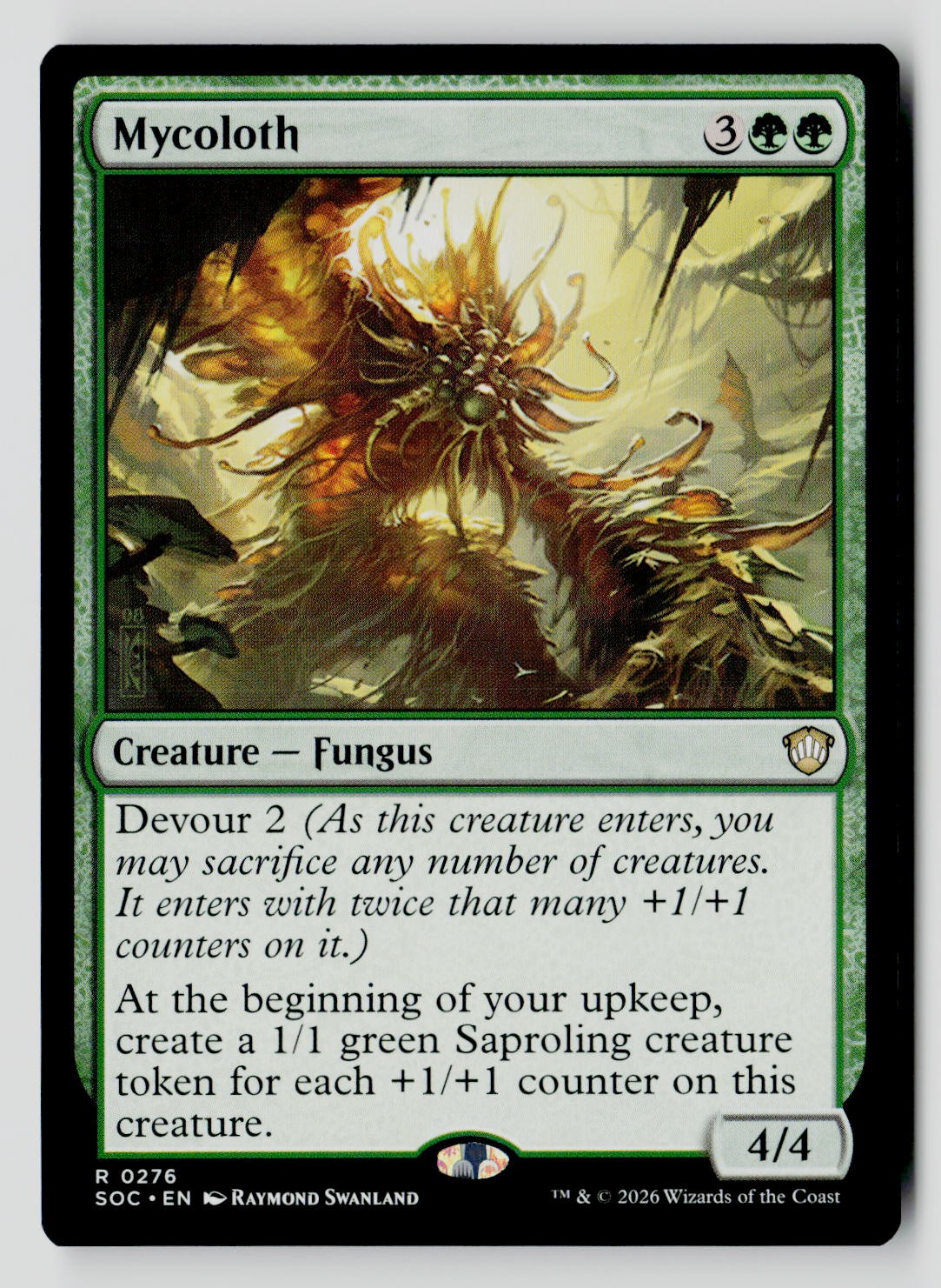 Mycoloth 276 R MTG SOC NM