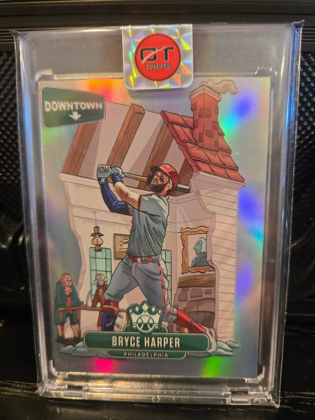 2022 Downtown Diamond Kings Bryce Harper D18 SSP Case Hit Phillies