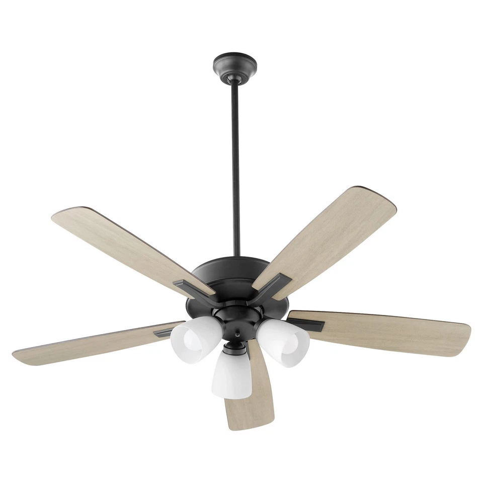 Matte Black 52"Ceiling Fan from the Ovation Collection - Image 3 of 4