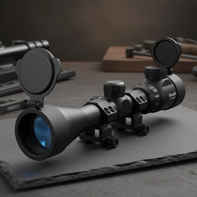 PAIKE Zielfernrohr 3-9X40 mit Beleuchtetes Visier Klappdeckel Metalloptik Sport