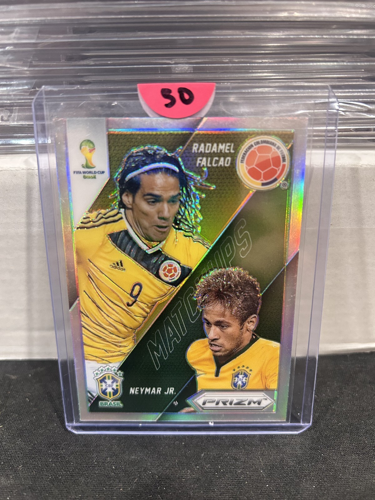 2014 Panini Prizm World Cup Neymar Jr, Radamel Falcao #20 Silver Prizm