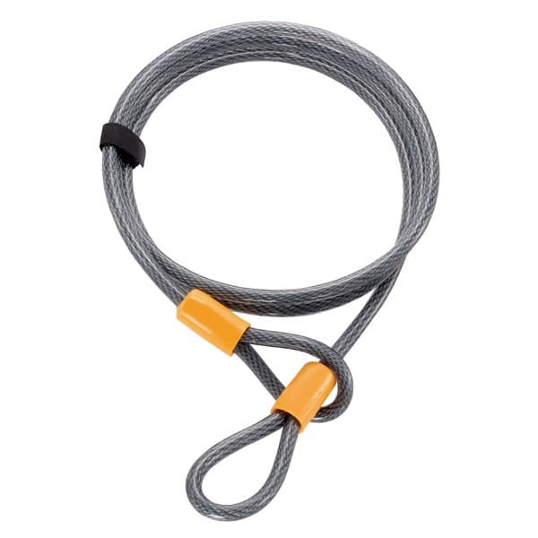 Câble d'acier extra long ONGUARD 8043 Akita 220cm avec gaine de protection anti-rayure noire