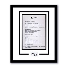 Phil Knight "Nike" Founder SIGNED 'Nike Principles' Framed 11x14 Display B ACOA