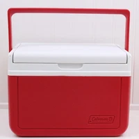 Vintage Coleman FlipLid 5 Quart Personal Hard Cooler Red White 6 Can Capacity