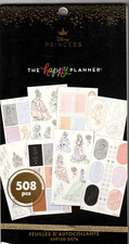 Disney Happy Planner PRINCESS ELEGANCE Sticker Book -30 Pages - 508 Pieces -NEW