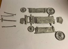 25mm metal medieval wagon kit, plus cargo. Postage included.