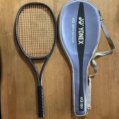 YONEX RQ-180 Tennis Racket With Original Case Used Wide Body Control Japan