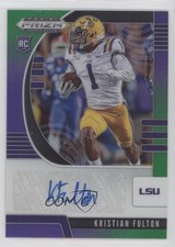 2020 Prizm Draft Picks Rookies Purple & Green 56/199 Kristian Fulton Auto 0nl8