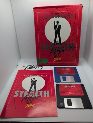 007 James Bond THE STEALTH AFFAIR IBM TANDY PC Game 3.5 Floppy 1990 Interplay