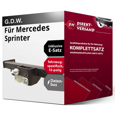 Für Sprinter Pr. (G.D.W.) Anhängerkupplung starr + E-Satz 13pol spezifisch Set