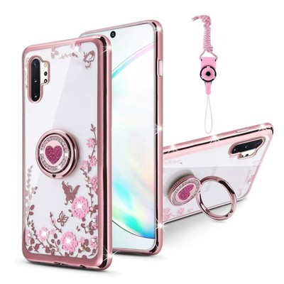 Funda Para GALAXY NOTE 10 PLUS 6.8'' Case Shockproof Anti-Scratch Kickstand	Pink