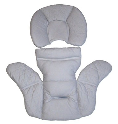 Nuna PIPA Series Newborn Insert For Car Seat Organic Cotton Gray 2 Piece