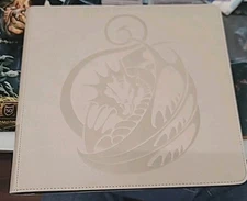 Ashen White Zipster XL Trading Card Binder w/24 pages Dragon Shields