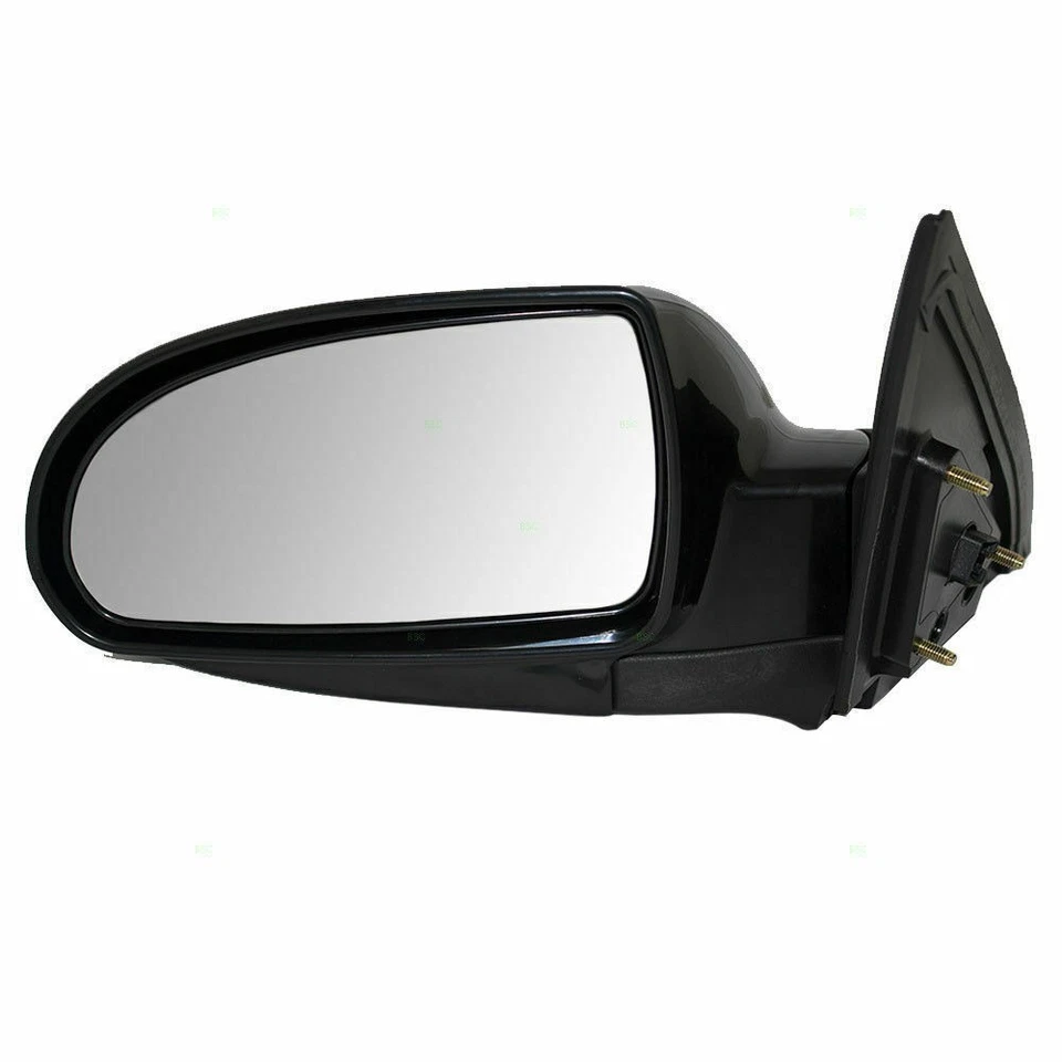 Driver Side Left LH Mirror Power/Heated Smooth fits 2007 2010 Hyundai Elantra - Image 2 of 3