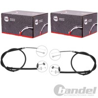 2X A.B.S. Handbremsseile Hinten Passend FüR Lancia Ypsilon Trommelbremse Links+R