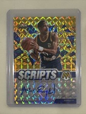 2020-21 Panini Mosaic Alex English Scripts Gold Prizm Auto Denver Nuggets RARE