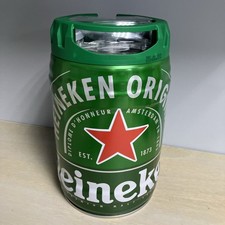 Heineken 5L Mini Keg  Steel Beer Can Empty DRAUGHT Keg Man Cave Bar