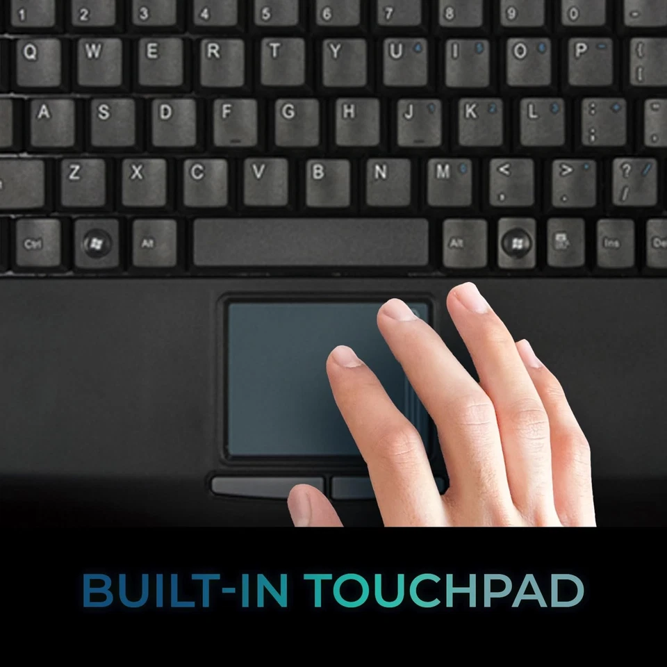 AKB-410UB - SlimTouch Mini USB Keyboard with Built-in Touchpad - Image 4 of 4