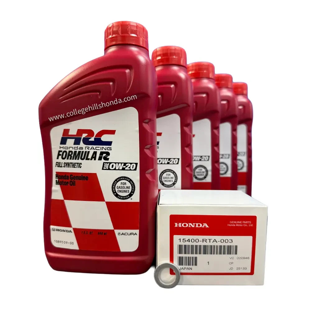5QT Genuine Honda 0W-20 HRC Full Synthetic Oil Change Kit RTA