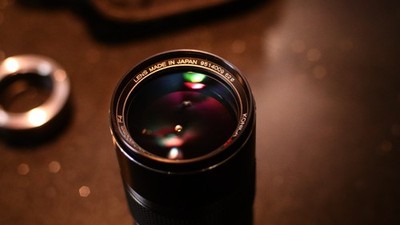 Konica UC Hexanon AR 80-200mm f/4 Zoom Lens + AR-EOS-M converter & Lowepro Bag