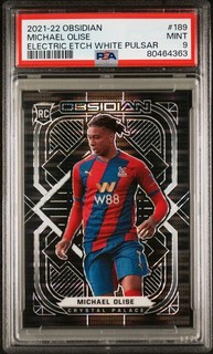2021 PANINI OBSIDIAN #189 MICHAEL OLISE ELECTRIC ETCH WHITE PULSAR /11 PSA 9 RC