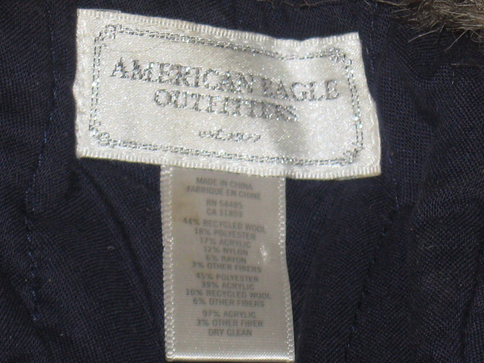 AE Trapper Hat American Eagle Patchwork Hat Faux … - image 4