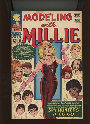 (1966) Modeling with Millie #51: SILVER AGE! WE COMBINE SHIPPING! (3.5/4.0)