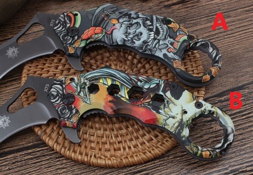 DERESRINA Knife Folding Karambit Pocket Knives Camping Hunting Fishing Survival - Picture 5 of 6