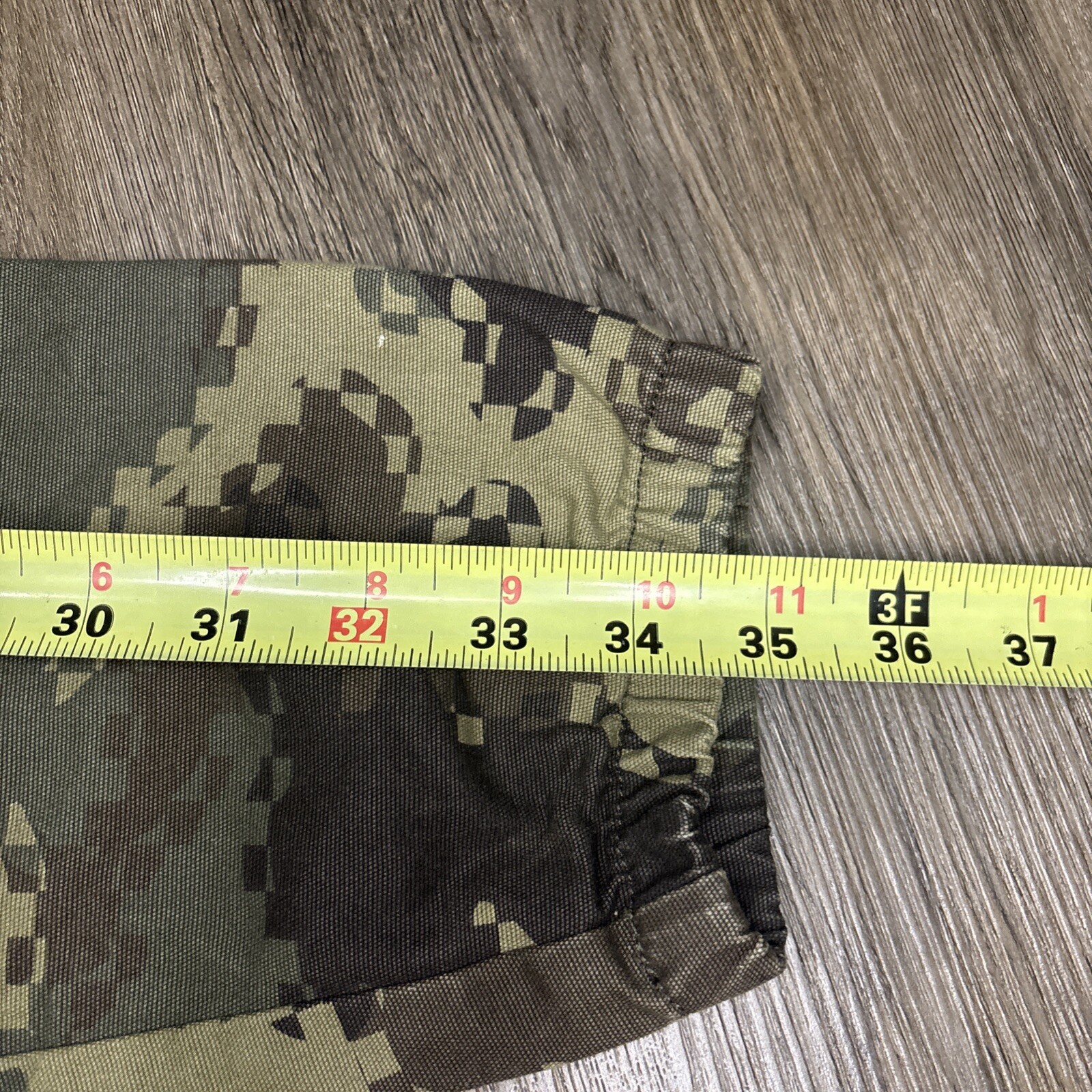 Vans Jacket Mens Medium Green Brown Digital Camo Canvas Snap Skater thumbnail 12