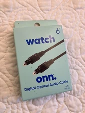 WATCH Onn Digital Optical  Audio Cable 6 Ft