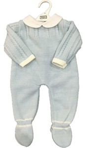 knitted baby grow