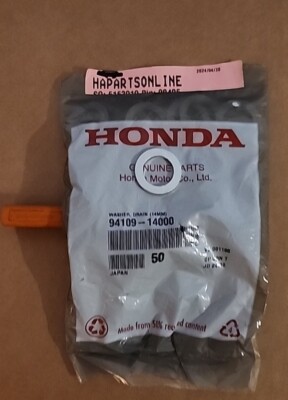 50x Honda Genuine OEM 14mm Oil Drain Plug Crush Washers MTF 94109-14000 NEW
