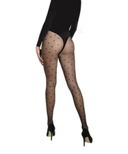 Lyli Polka Dot  Sheer Pantyhose 20 Denier Tights by CdR