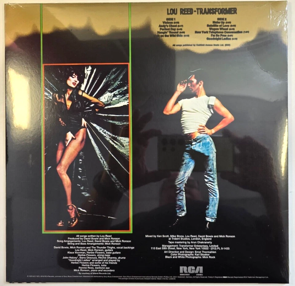 Lou Reed Transformer lP Album vinyl record remastered 2017 reissue on RCA - Image 2 of 4