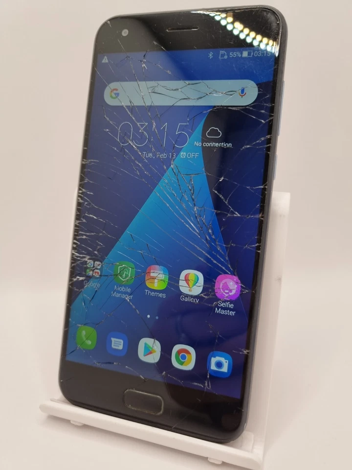 Asus Zenfone 4 Z01KDA Blue Unlocked 64GB 5.5" 12MP Android Smartphone Cracked - Image 4 of 4