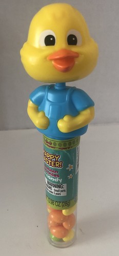 1 yellow Easter Bobbin Bunnies with Candy Jelly Beans Dispenser Toy. Ships N 24 - Picture 1 of 12