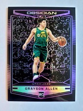 2018-19 PANINI OBSIDIAN PURPLE GRAYSON ALLEN RC! 1/49! 1/1! FIRST ONE!