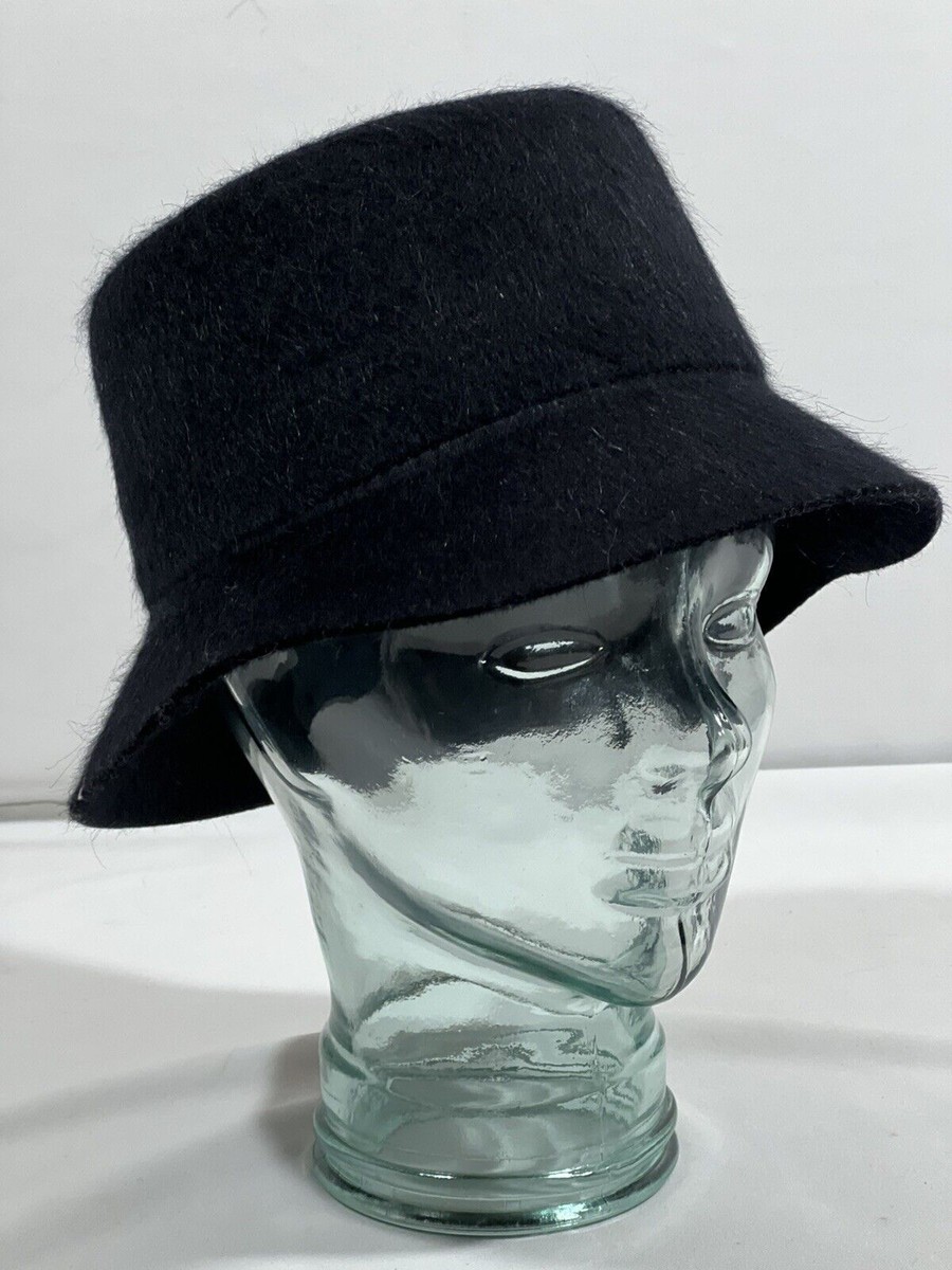 Wyeth Tenley Womens‎ Bucket Hat Black Wool Mohair One Size New Mohair main image 2