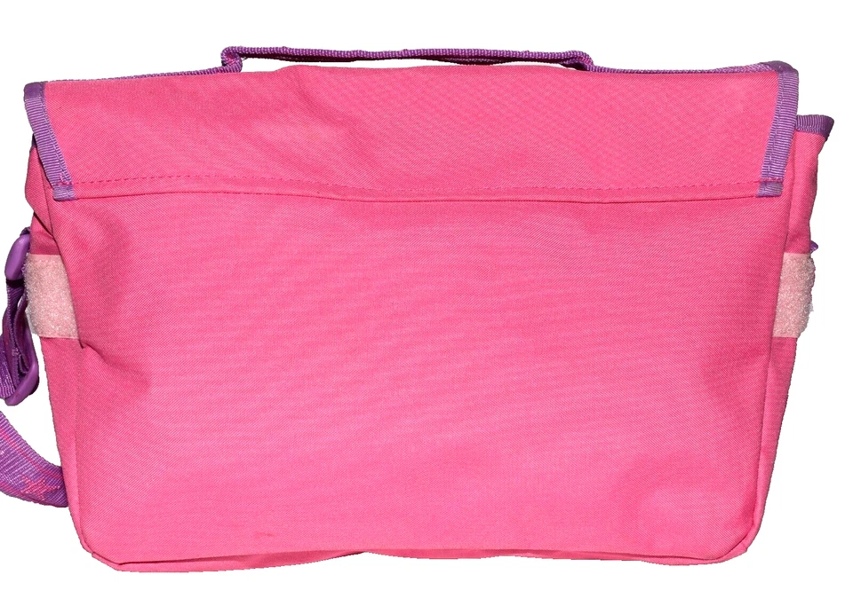 2007 Sanrio Hello Kitty розовый с фиолетовой отделкой вышитая сумка через плечо - Изображение 3 из 4