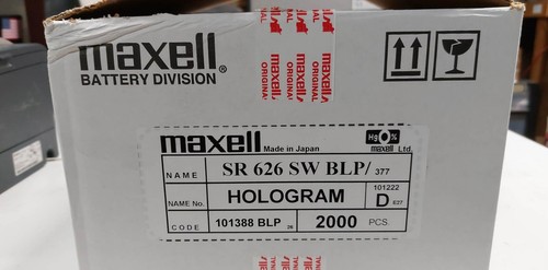 (Multi-Pack) Maxell SR626SW BLP/377 Silver Oxide Cell Watch Button Battery 1.55V - Picture 4 of 4