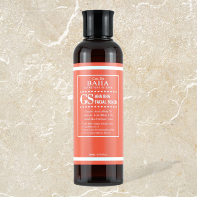 Cos De BAHA GS Toner   7% Glycolic + BHA Clarifying Exfoliating Toner 200ml