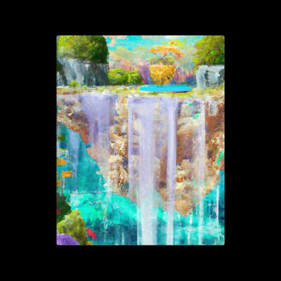 Floating Island Paradise: Captivating Wall Mural