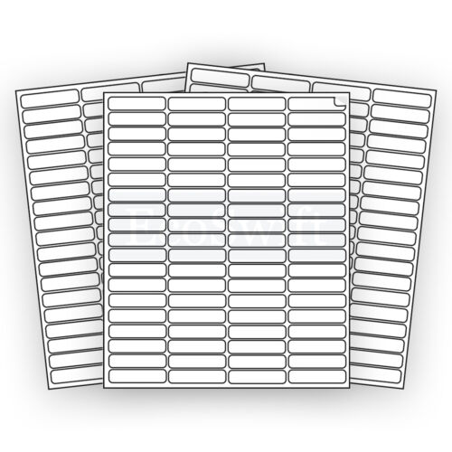 400000 1,75 x 0,5 EcoSwift Laser Adresse Versandetiketten 80 pro Blatt 1 3/4 x1/2 - Bild 3 von 5