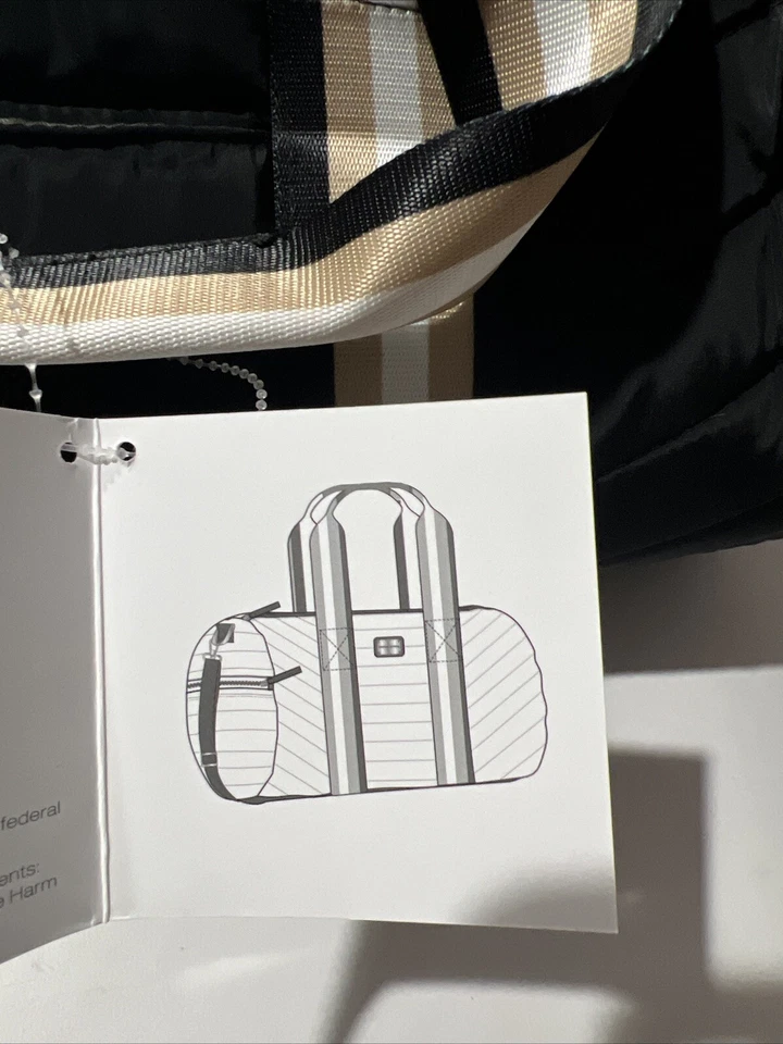 NWT Adrienne Vittadini Travel Nylon Duffel Bag "The Chandra Collection” - Image 4 of 4