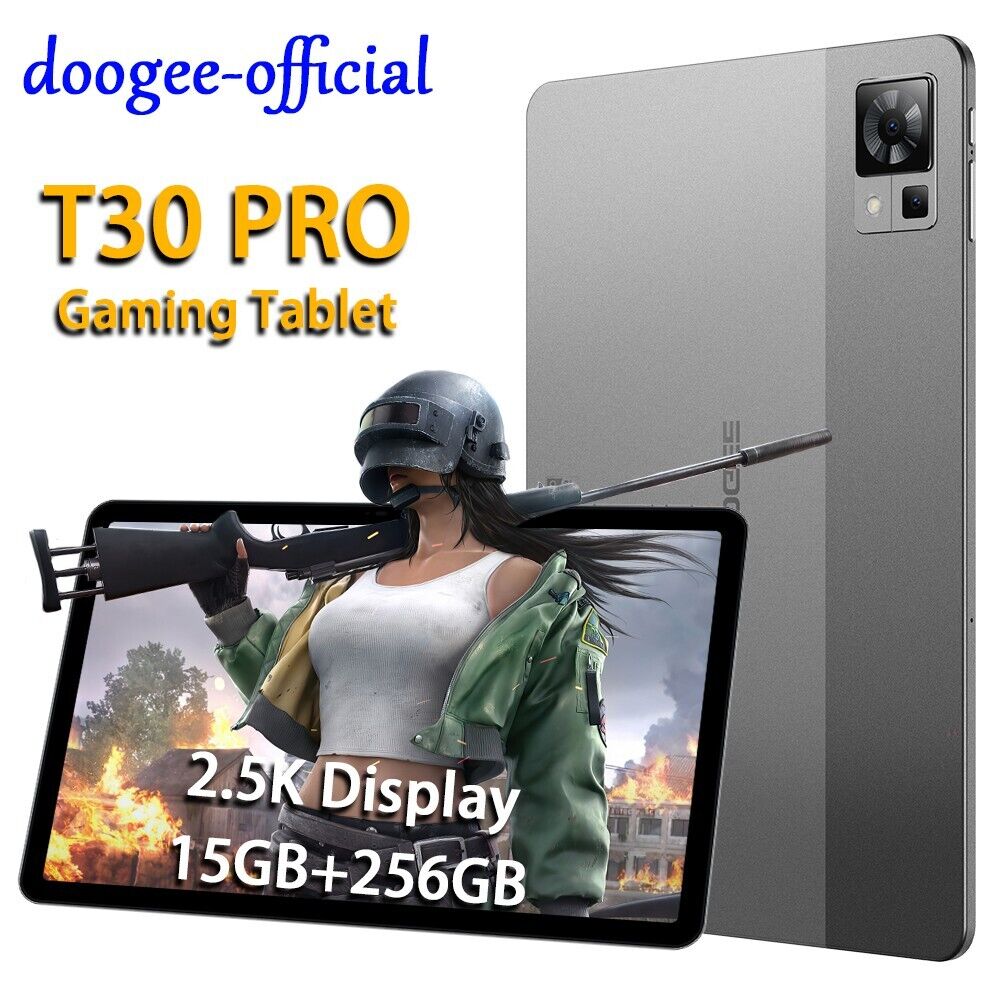 2023 DOOGEE T30 Pro 11 2.5K Gaming Tablet 15GB+256GB Android 13 Tablet  WiFi+4G