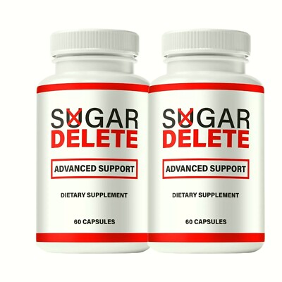 2-Pack Sugar Delete Capsules, SugarDelete Blood Sugar Support Pills-120 Capsules