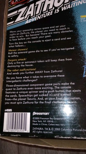 ZATHURA Adventure Is Waiting Board Game INCOMPLETE Replacement Parts & Cards - Picture 17 of 18