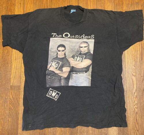 Vintage T-Shirt 90er Jahre The Outsiders Scott Hall Razor Ramon Kevin Nash WCW WWF Neu ohne Etikett  - Bild 1 von 10