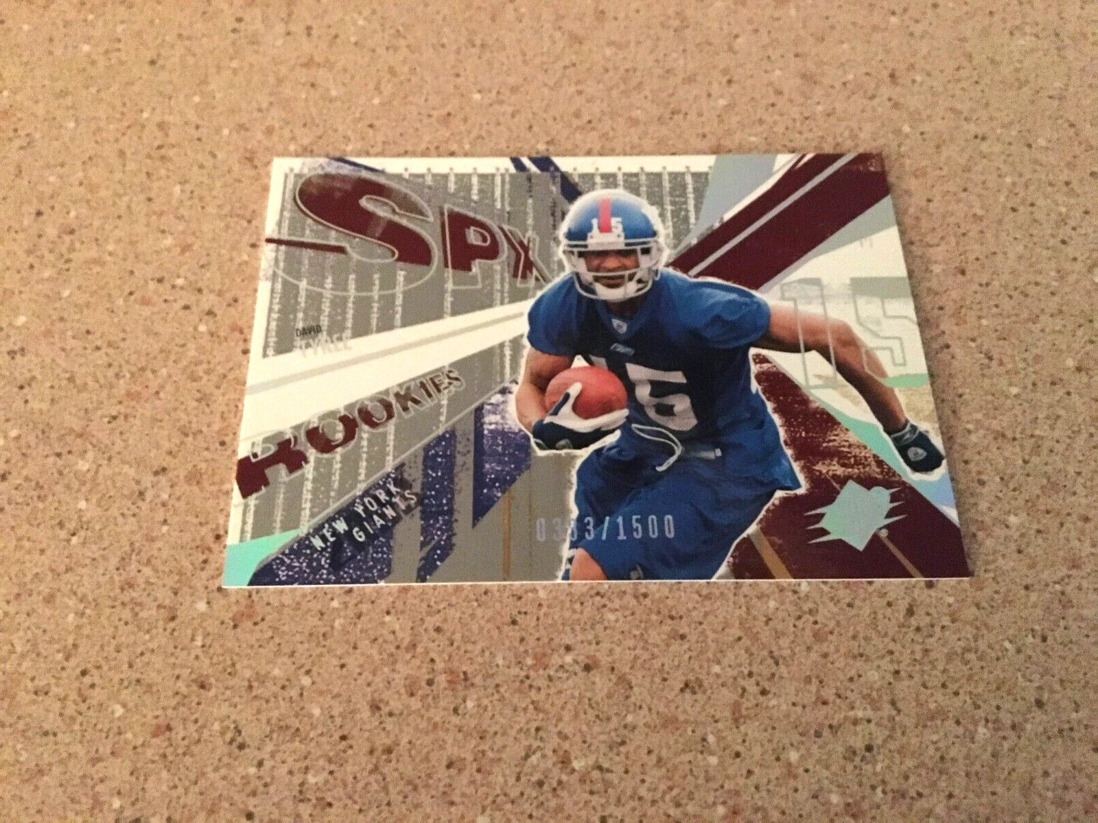 2003 SPX DAVID TYREE ROOKIE #168 /1500 OLD NEW YORK GIANTS